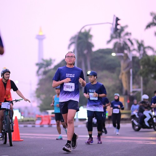 Race photo from KEMLU RUN 2026