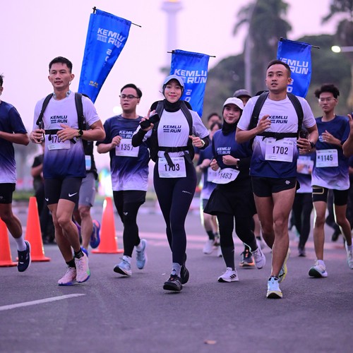 Race photo from KEMLU RUN 2026