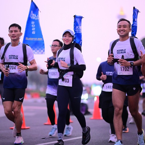 Race photo from KEMLU RUN 2026