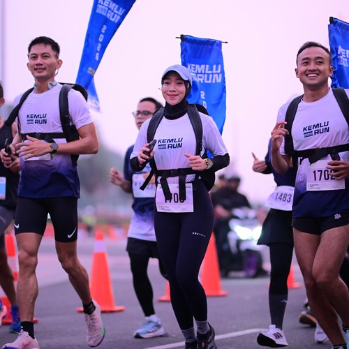 Race photo from KEMLU RUN 2026