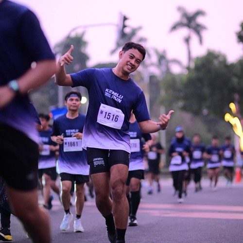 Race photo from KEMLU RUN 2026