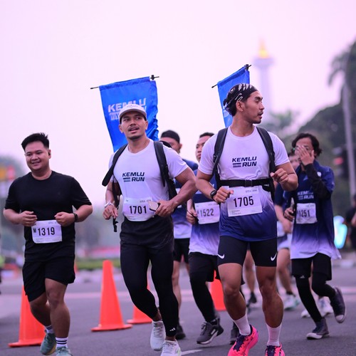 Race photo from KEMLU RUN 2026