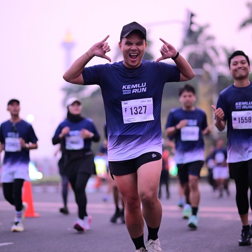Race photo from KEMLU RUN 2026