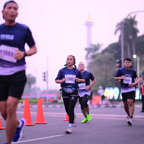 Race photo from KEMLU RUN 2026
