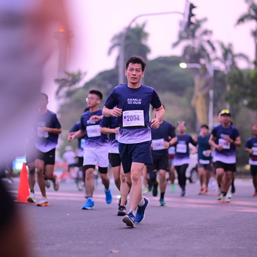 Race photo from KEMLU RUN 2026