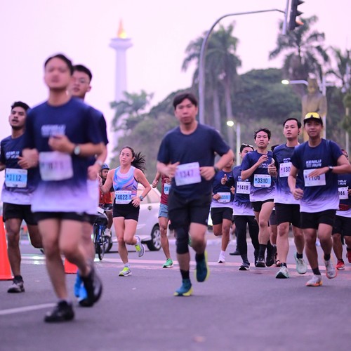 Race photo from KEMLU RUN 2026