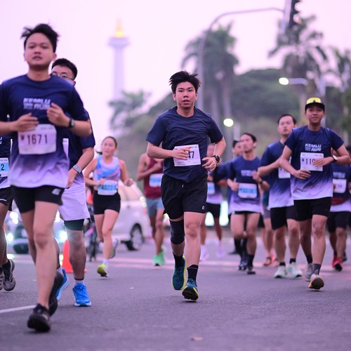 Race photo from KEMLU RUN 2026