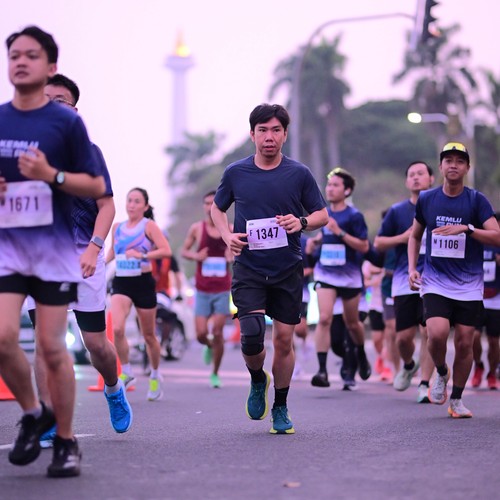 Race photo from KEMLU RUN 2026