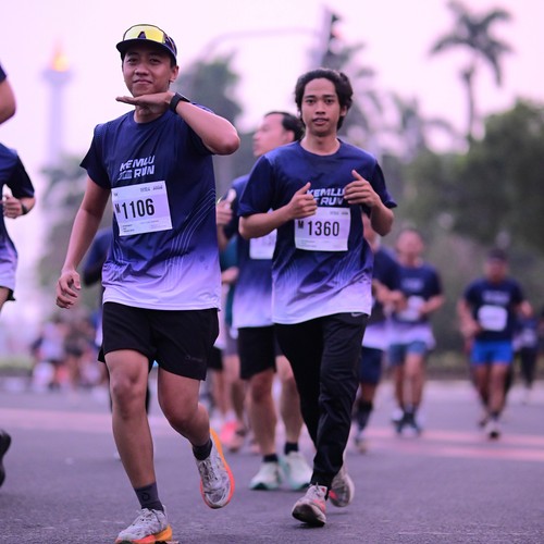 Race photo from KEMLU RUN 2026