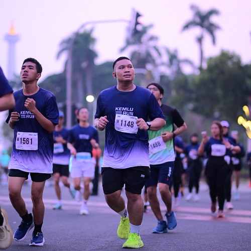 Race photo from KEMLU RUN 2026