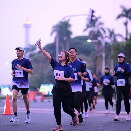 Race photo from KEMLU RUN 2026