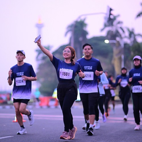 Race photo from KEMLU RUN 2026