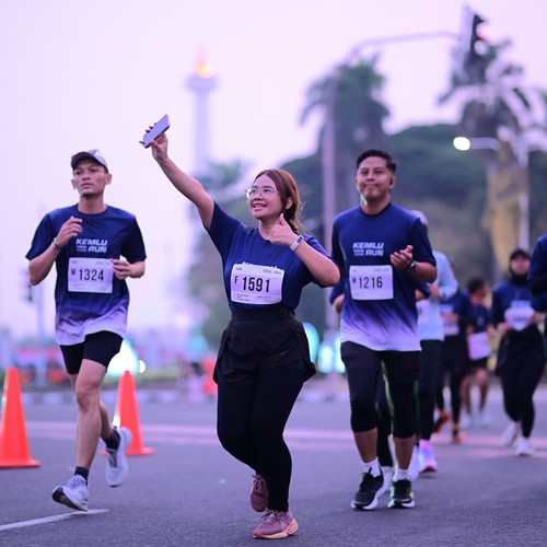 Race photo from KEMLU RUN 2026