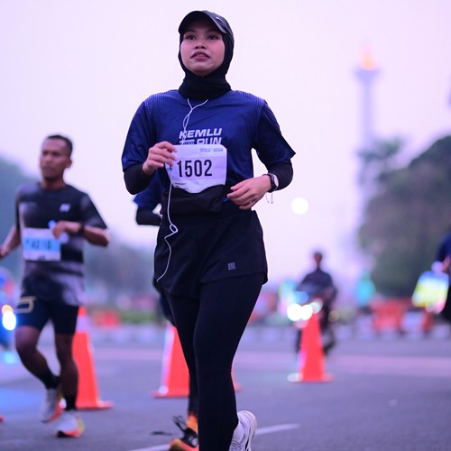 Race photo from KEMLU RUN 2026