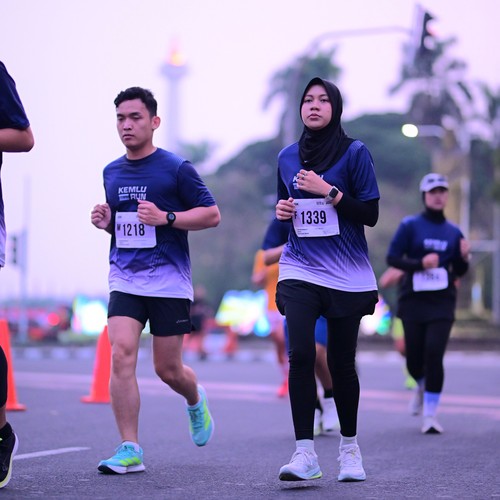 Race photo from KEMLU RUN 2026