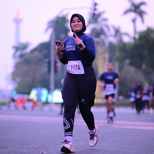 Race photo from KEMLU RUN 2026