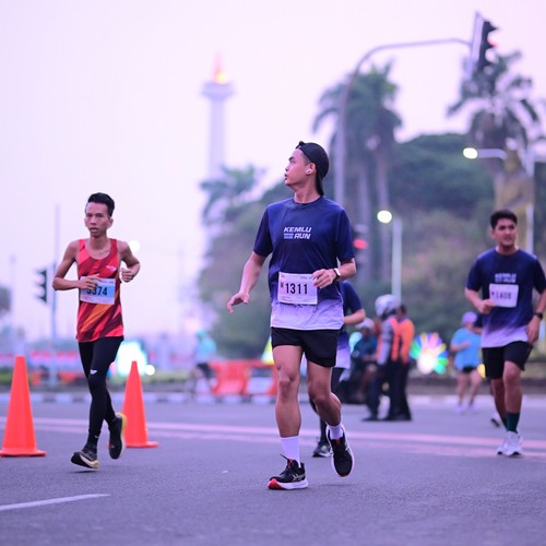 Race photo from KEMLU RUN 2026