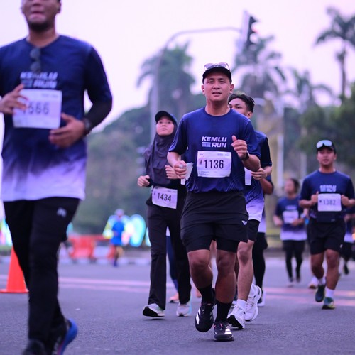 Race photo from KEMLU RUN 2026