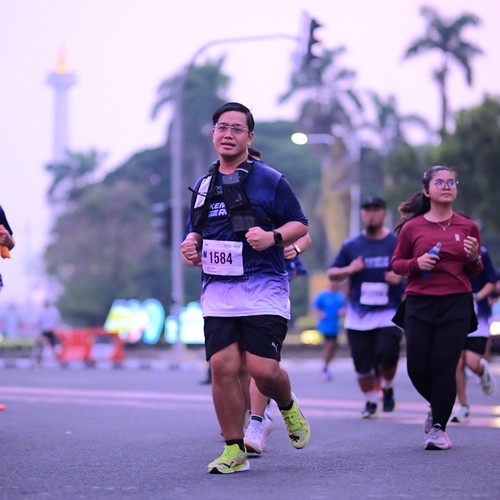 Race photo from KEMLU RUN 2026