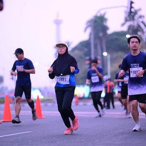 Race photo from KEMLU RUN 2026