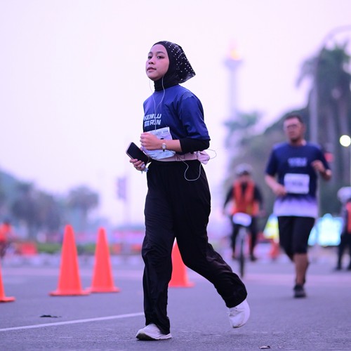 Race photo from KEMLU RUN 2026