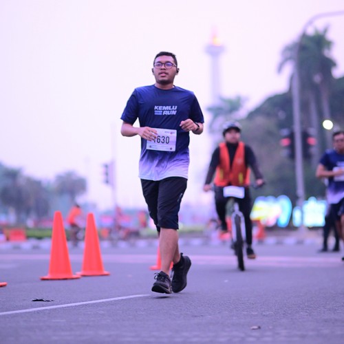 Race photo from KEMLU RUN 2026
