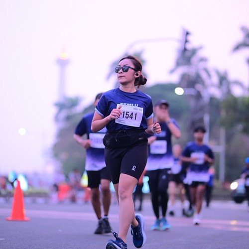 Race photo from KEMLU RUN 2026