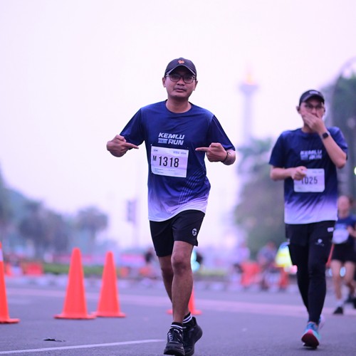 Race photo from KEMLU RUN 2026
