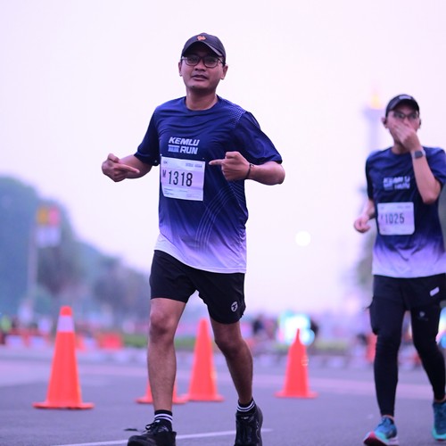 Race photo from KEMLU RUN 2026