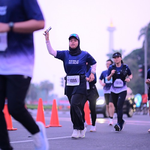 Race photo from KEMLU RUN 2026