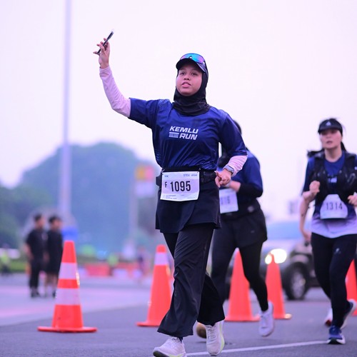 Race photo from KEMLU RUN 2026