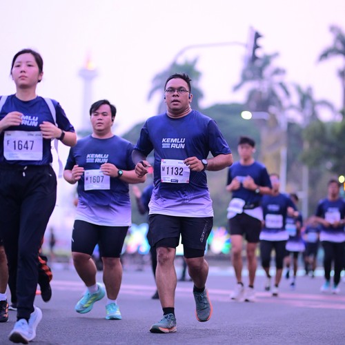 Race photo from KEMLU RUN 2026