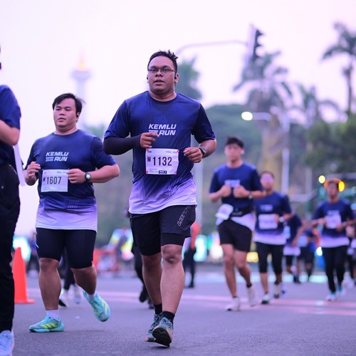 Race photo from KEMLU RUN 2026