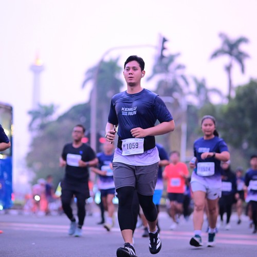 Race photo from KEMLU RUN 2026