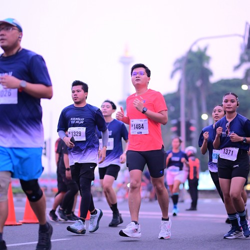 Race photo from KEMLU RUN 2026