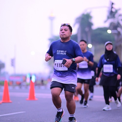 Race photo from KEMLU RUN 2026
