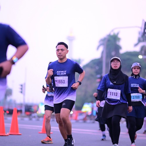 Race photo from KEMLU RUN 2026