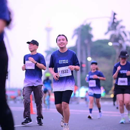 Race photo from KEMLU RUN 2026