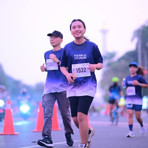 Race photo from KEMLU RUN 2026