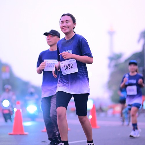 Race photo from KEMLU RUN 2026