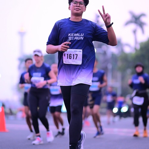 Race photo from KEMLU RUN 2026