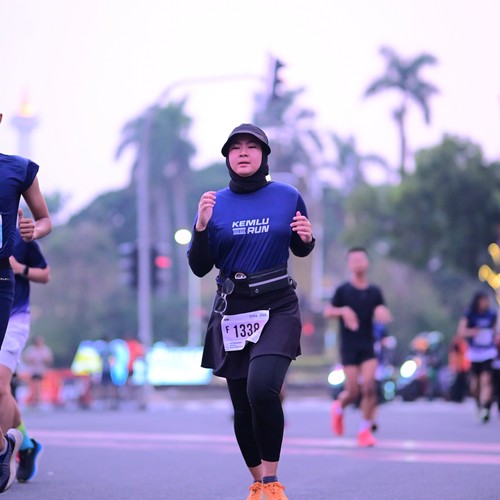 Race photo from KEMLU RUN 2026