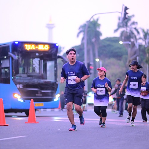 Race photo from KEMLU RUN 2026