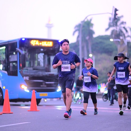 Race photo from KEMLU RUN 2026