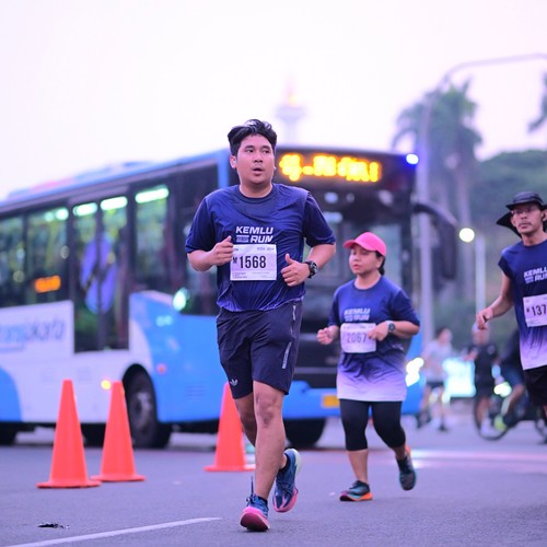 Race photo from KEMLU RUN 2026