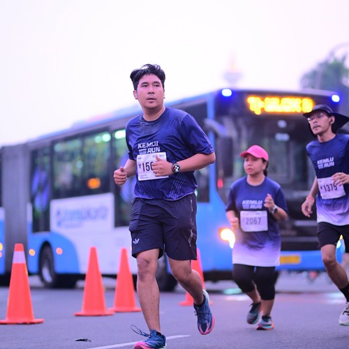 Race photo from KEMLU RUN 2026
