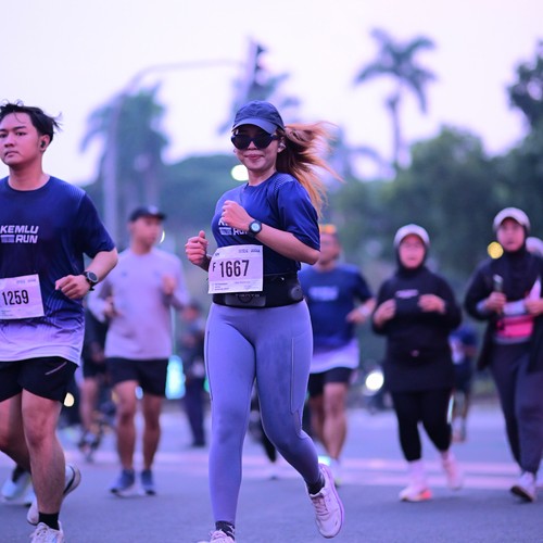 Race photo from KEMLU RUN 2026
