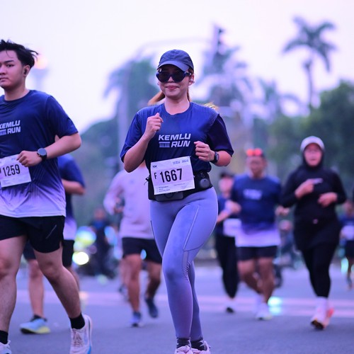 Race photo from KEMLU RUN 2026