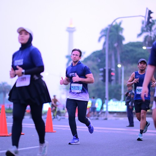 Race photo from KEMLU RUN 2026