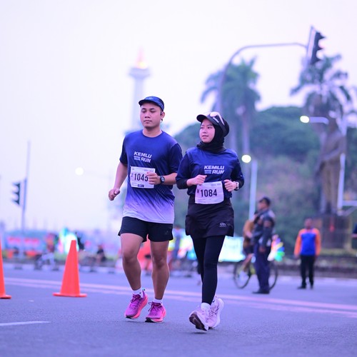 Race photo from KEMLU RUN 2026